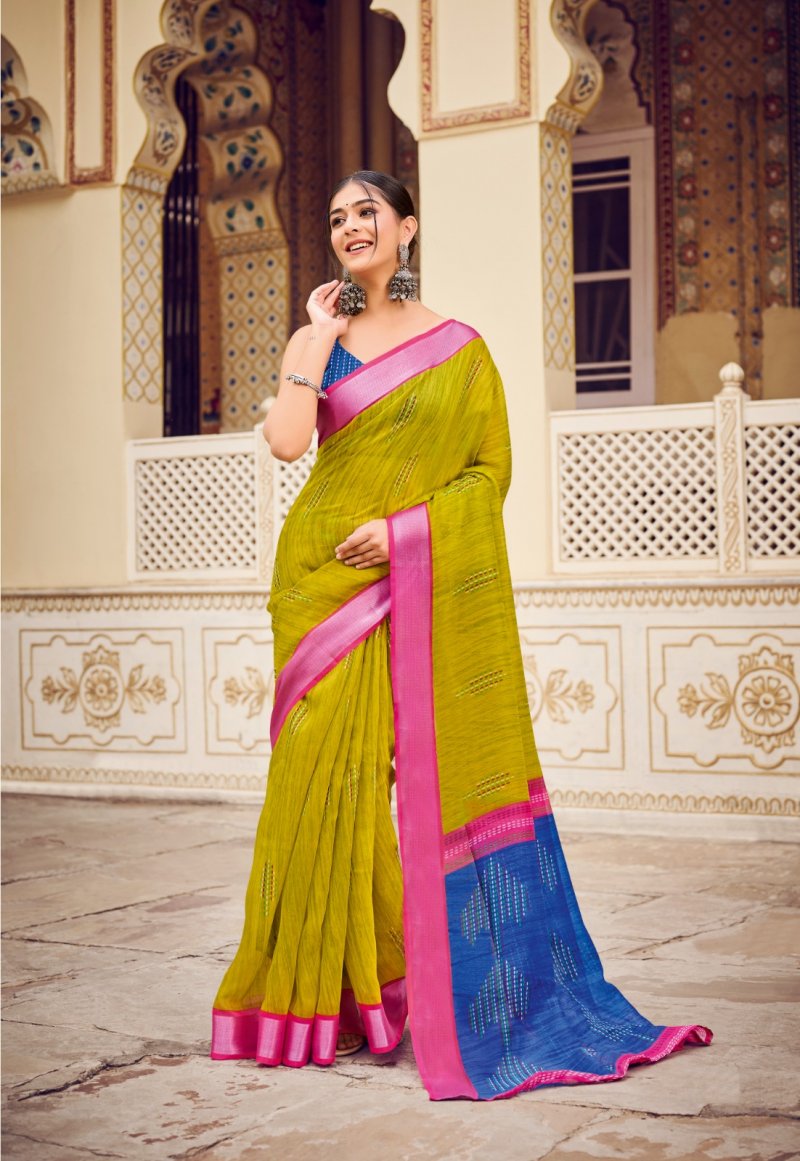 College Uniform Saree With Blouse Piece– Uniform Sarees