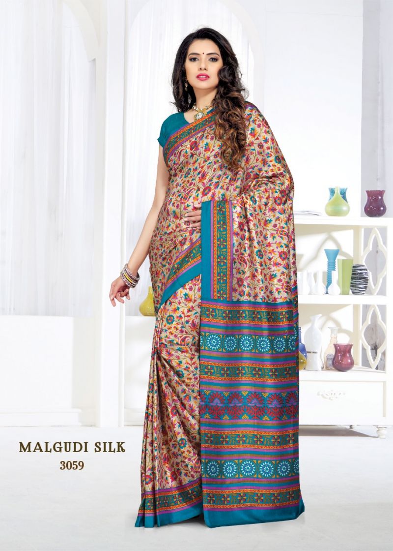 Bansi Fashion Uniform Sarees Malgudi Silk-Vol 46